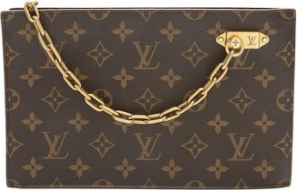Louis Vuitton Brown Monogram Canvas Legacy Chain Clutch (Authentic Pre-Loved)