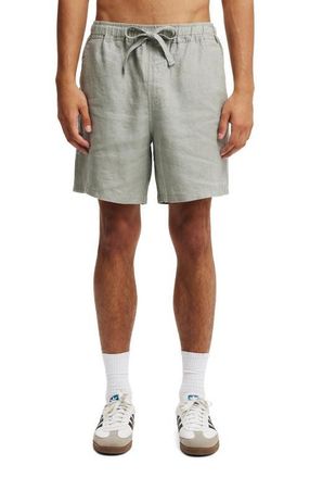 Cotton On Mens Linen Easy Short in Washed Military at Nordstrom, Size X-Small