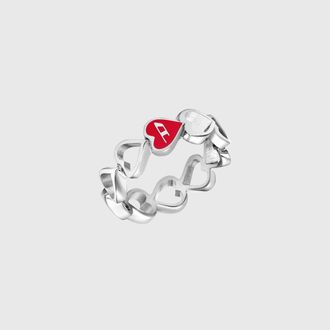Diesel Stainless Steel Band Ring - Rings - Unisex - Silver