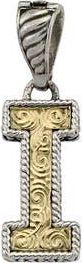 Samuel B. Two-Tone Initial Pendant in Silver/gold I at Nordstrom Rack
