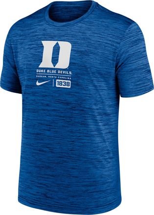 Nike Duke Blue Devils Campus Center Block Velocity Nike Mens Dri-FIT College T-Shirt in Blue | NKPQ4EVDU-9JV