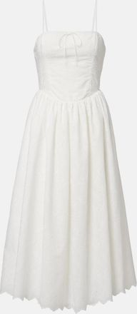 Faithfull The Brand Tulla broderie anglaise midi dress