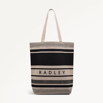 Radley London Black Large Open Top Tote Radley Stripe SS26 Radley London