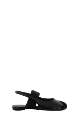 Maison Margiela Asymmetrical Toe Black Sandals