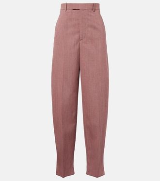 Bottega Veneta Wool and linen-blend tapered pants