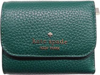 Kate Spade New York Green Leather Wallet (Tri-Fold) (Pre-Owned)