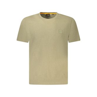 HUGO BOSS Groen Katoenen Heren T-Shirt