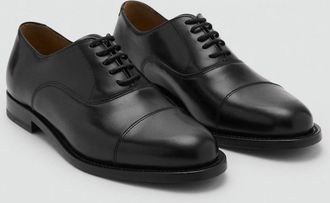 Mango Scarpa Oxford pelle nero - Uomo - 40 - MANGO MAN