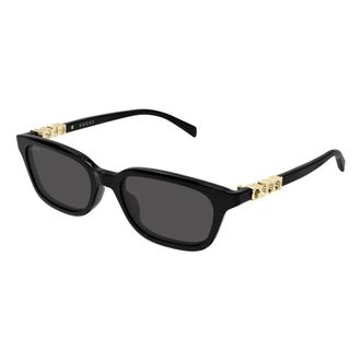 Gucci Rechthoekige zonnebril - Dames - Accessoires - Zwart - Maat: 53 MM