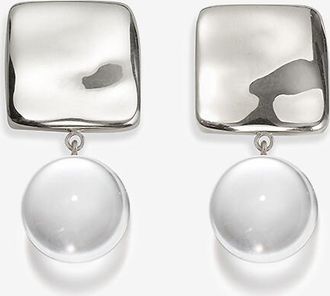 Agmes Ohrringe aus Silber und Quarz Luca