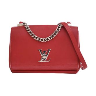 Louis Vuitton Pre-owned LockMe II BB Chain Bag - Dames - Pre-owned - Rood - Maat: ONE Size Zijde