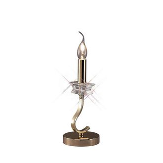 Netlighting Nydia Table Lamp E14 French GoldCrystal in Gold