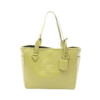 Loewe Pre-owned Heritage Small Leren Tote Bag - Dames - Vintage Shopper - Groen - ONE Size - Leer - Vintage