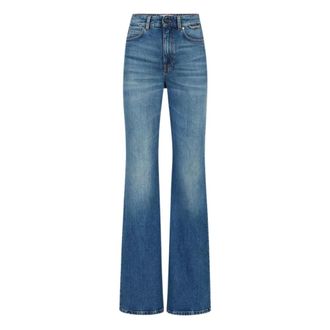 Iceberg Logo-patch Flared Jeans - female - Iceberg - Flare Jeans - Blue - W28 - Jeans
