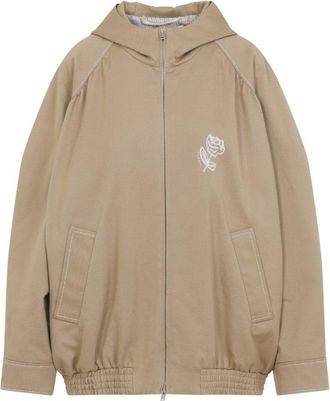 Marni Beige Cotton Bomber Jacket