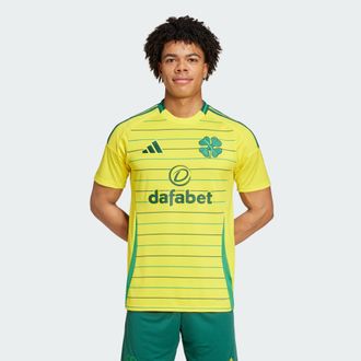 adidas adidas Performance Mens Celtic FC 24/25 Away Jersey - Yellow - Size X-Small