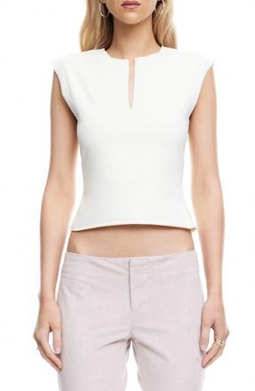 Lioness Tribeca Cap Sleeve Crop Top in Moonlight at Nordstrom, Size X-Large