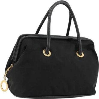 Celine Pre-owned Handbags, female, Black, Size: ONE SIZE Pre-owned Vintage Nylon Hand Bag