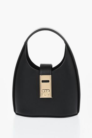 Ferragamo Leather Mini Hobo Bag With Removable Shoulder Strap Salvatore Ferragamo