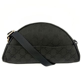 Gucci Black Gg Canvas Pouch (Pre-Owned)
