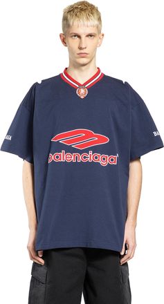 Balenciaga 3B Football V-Neck T-Shirt