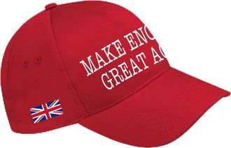 Generic Baseball Cap Make England Great Again Britain English Pride Unisex Men Women Hat, One Size, Red