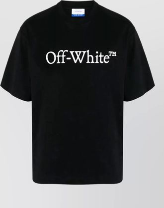 Off-white logo print cotton short-sleeve t-shirt