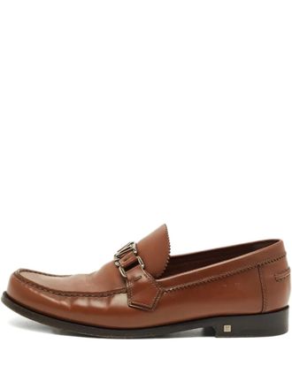 Louis Vuitton Hockenheim leather loafers - Brown