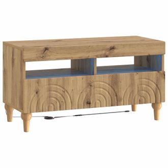 vidaXL Vidaxl Mobile Tv Led Rovere Artigianale Legno Ingegnerizzato