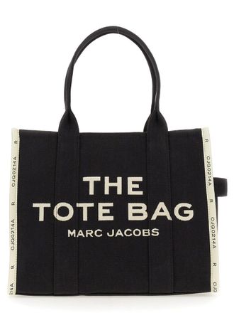 Marc Jacobs Womens Tote Bag Jacquard Black Cotton + Polyester Handbags Hand