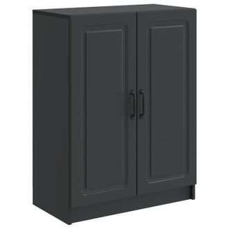 vidaXL Aparador Negro 66 X 34,5 X 87 Cm Madera De Ingenier&iacute;a Vidaxl