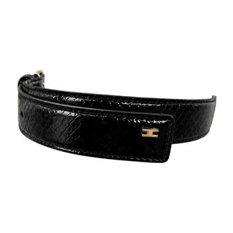 Elisabetta Franchi Accessoires, Dames, Zwart, S, Polyester, Polyester Riemen