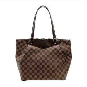 Louis Vuitton Brown Damier Canvas Tote Bag (Pre-Owned)