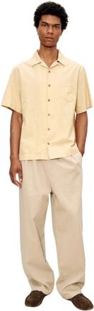 A.P.C. A.p.c., Overhemden, Heren, Beige, S, Katoen, Jude Short Sleeve Shirt