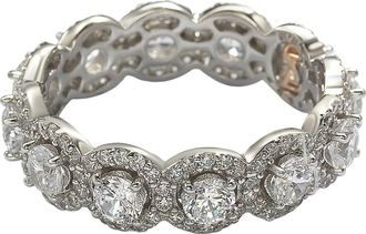 Suzy Levian Sterling Silver CZ Bridal Band Ring in White at Nordstrom Rack, Size 5.5