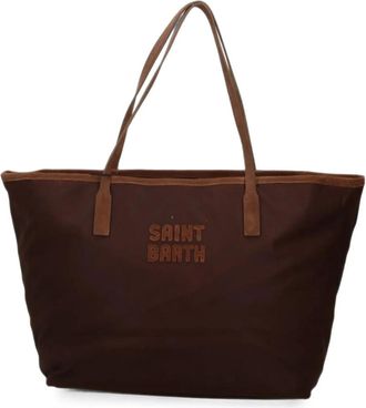 MC2 Saint Barth Bolso City Mid de piel encerada - Bags - Mujer - Marr&oacute;n - ONE SIZE