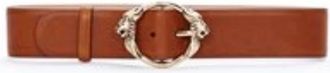 Roberto Cavalli Cognac Leather Belt, Size 44