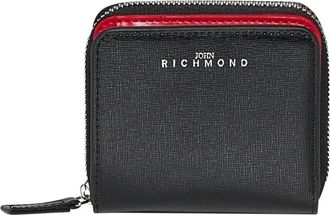 John Richmond Compacte Portemonnee met Rits - unisex - Portefeuilles - Zwart - ONE Size - Accessoires