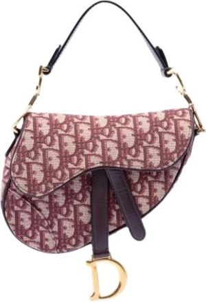 Dior Pre-owned Saddle - Dames - Vintage Schoudertas - Rood - ONE Size - Leer - Vintage