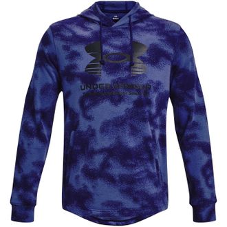 Under Armour Mens Ua Rival Terry Novelty HD Fleece Tops, Sonar Blue, L