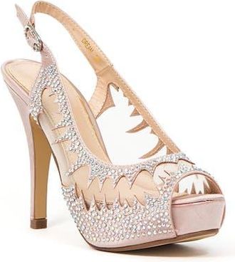 Lady Couture Dream Peep Toe Slingback Pump in Champagne at Nordstrom Rack, Size 6.5-7Us / 37Eu