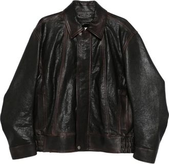 Golden Goose Journey MS Prince calf leather jacket - Bruin