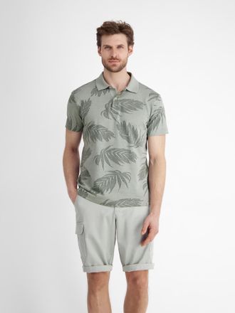 Lerros Poloshirt LERROS Jacquard Poloshirt f&uuml;r Herren, Herren, Gr. XXL, grau (tinted grau), 80% Baumwolle, 20% Polyester, ohne Ausschnitt, Shirts Poloshirt