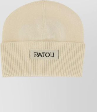 Patou ribbed wool cashmere beanie