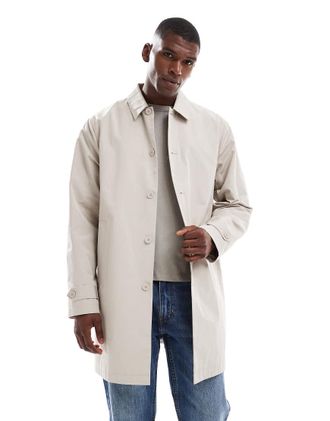 New Look Cappotto corto in nylon color pietra-Neutro