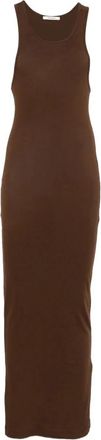 Entire studios Midi Muscle Tank Jurk - Dames - Casual kleedjes - Bruin - XS - Katoen - Kleedjes