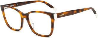 Missoni Glasses, female, Brown, Size: 54 MM Squared Eyewear Frame