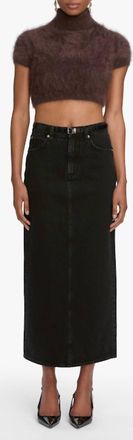 Frame Denim Column Mid Rise Skirt In Sutro