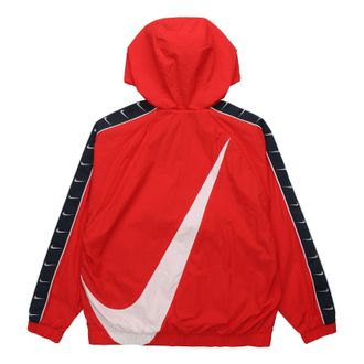 Nike Mens Jacket Hooded Long Sleeve Printed Fashion Jacket CD0420-657