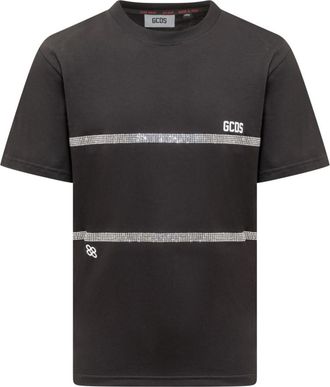 GCDS Black Crew Neck T-Shirt